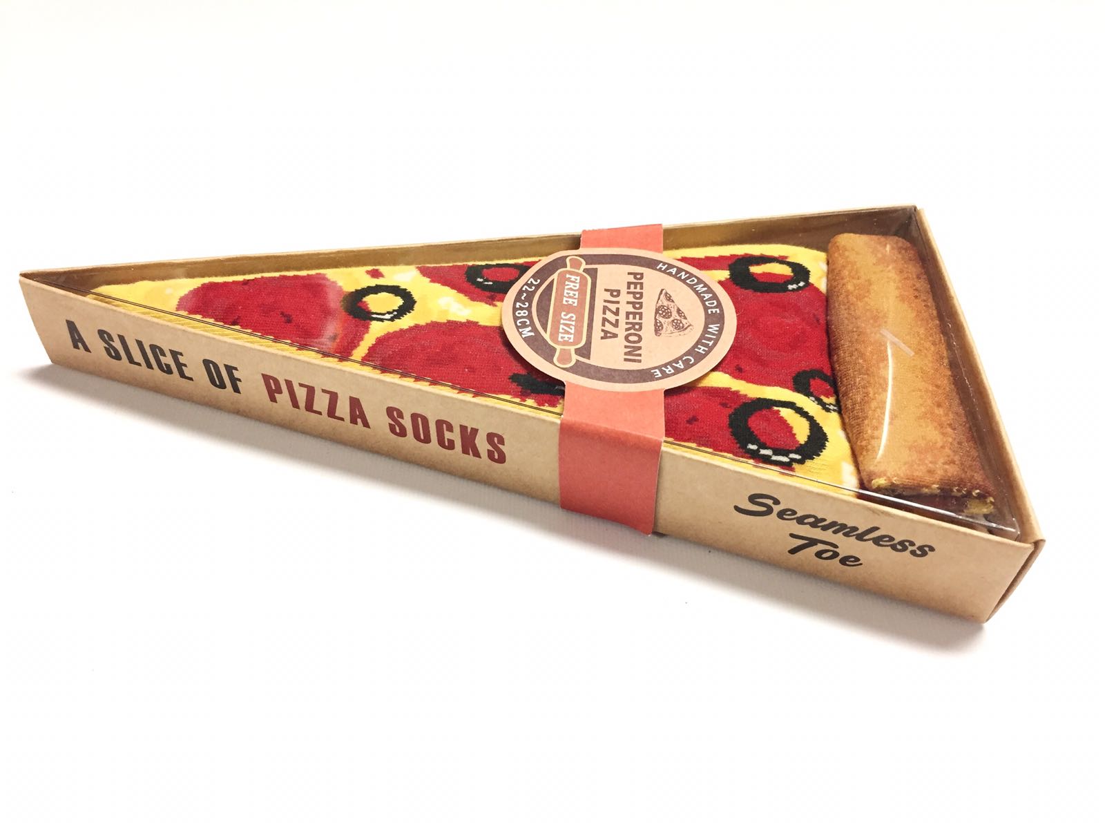 Pepperoni Pizza Socks - Fun Novelty Food Socks for Pizza Lovers - Perfect Gift for Pizza Parties, Christmas & Casual Wear
