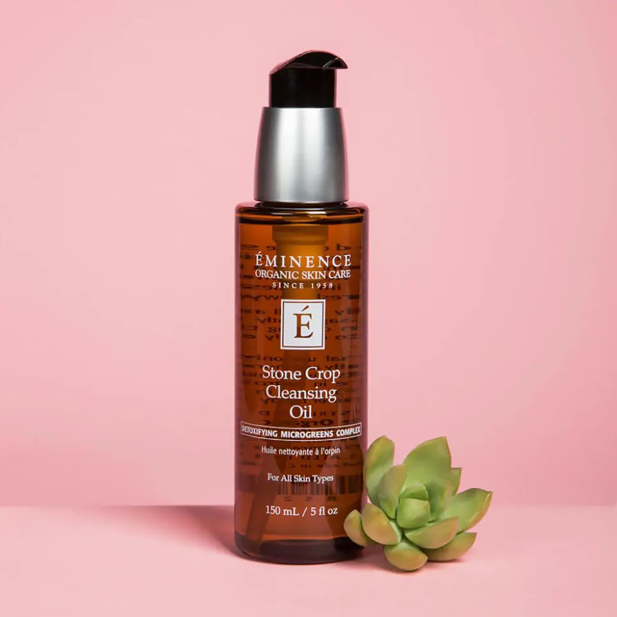 Eminence Organics Stone Crop Cleansing Oil - Natural Facial Cleanser for Dry & Sensitive Skin | Perfect for Daily Skincare Routine & Makeup Removal