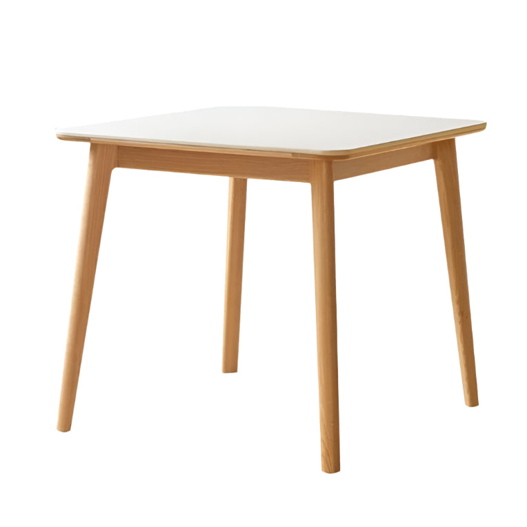 35.4x35.4x29.9 inch / 90x90x76cm / Natural wood Color top White color / rock board dining table