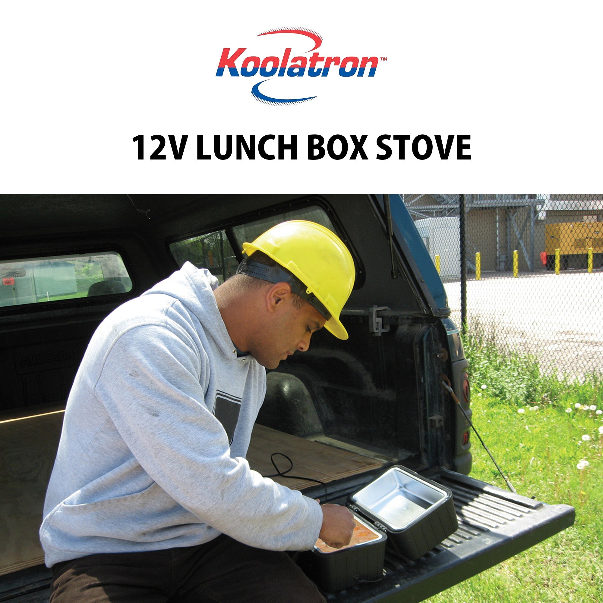Koolatron 12V Portable Electric Lunch Box Heater - 1.6Qt (1.5L) Black Car Food Warmer with 6ft Power Cord & Built-in Storage | Heats Up to 300°F (149°C) | Perfect for Construction Workers, Truck Drivers & Road Trips - Ideal for Cars, SUVs & Pickup Trucks