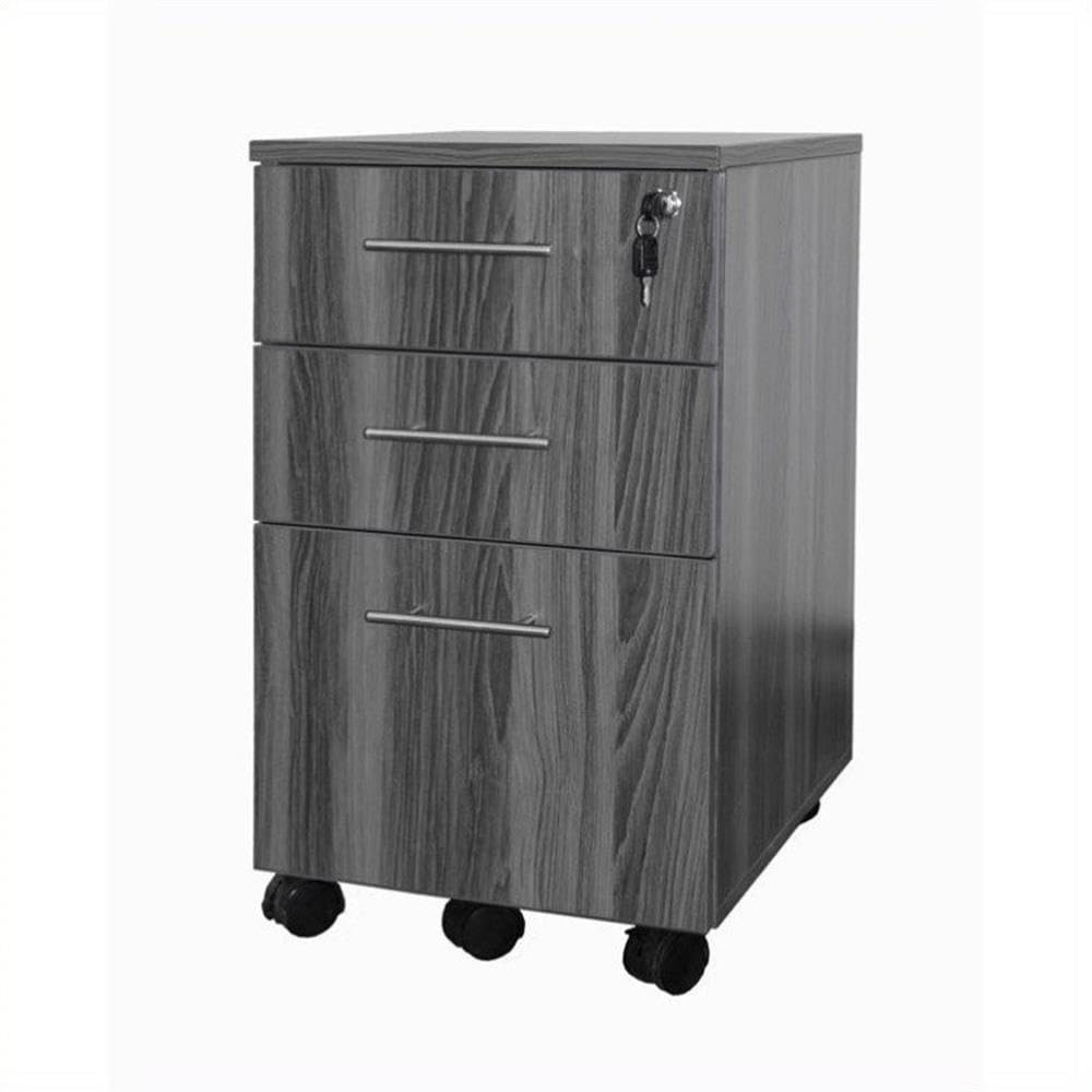 Mayline Value Pack 2-Piece Gray Steel Pedestal Set (Box-Box-File) - Perfect for Office Organization & File Storage