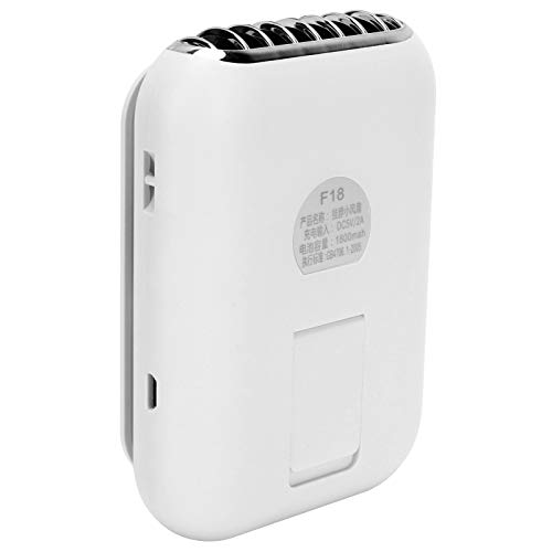 Portable USB Desk Fan & Neck Fan - Mini Personal Fan for Home, Office, Camping, Fishing & Outdoor Activities - Nordic White - Stay Cool Anywhere
