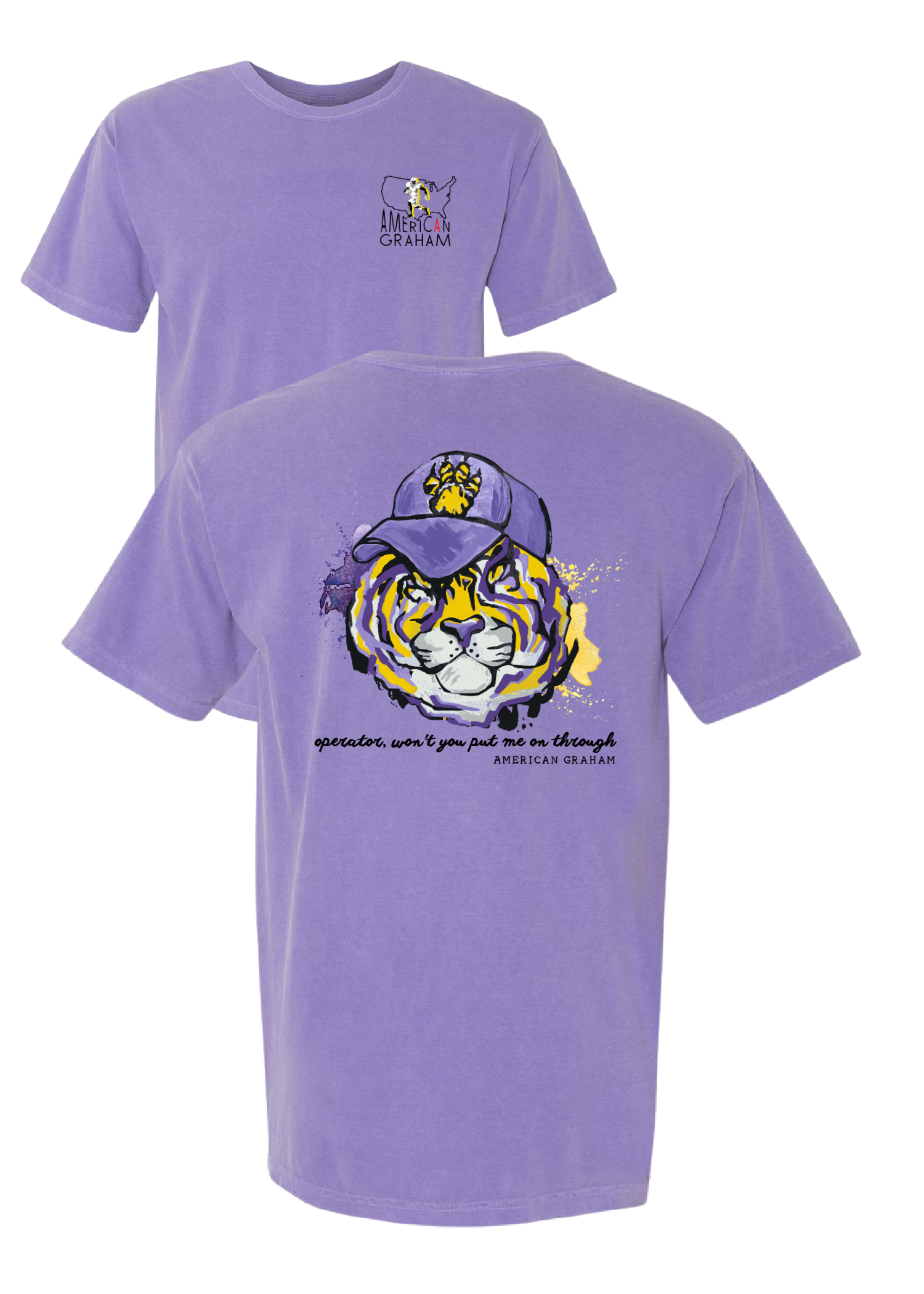 LSU Calling Baton Rouge T-Shirt - Official LSU Tigers Fan Apparel for Game Day & College Spirit