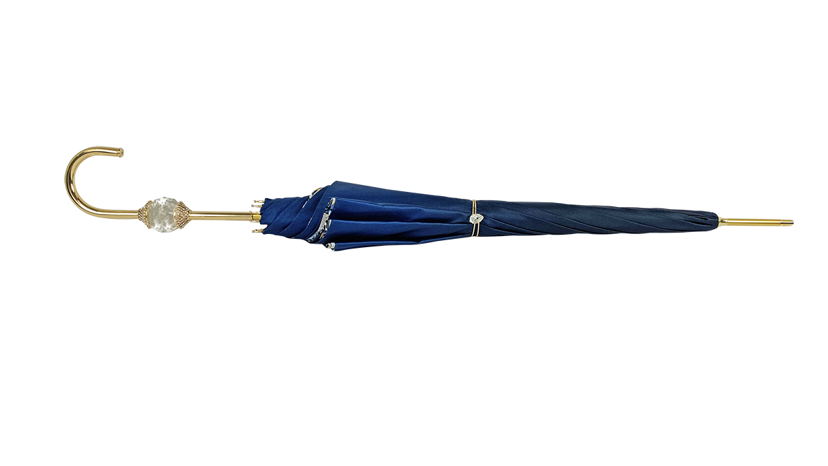 Elegant Swarovski Crystal Umbrella - Stylish Rain Protection with Sparkling Crystal Sphere - Perfect for Weddings, Parties & Special Occasions