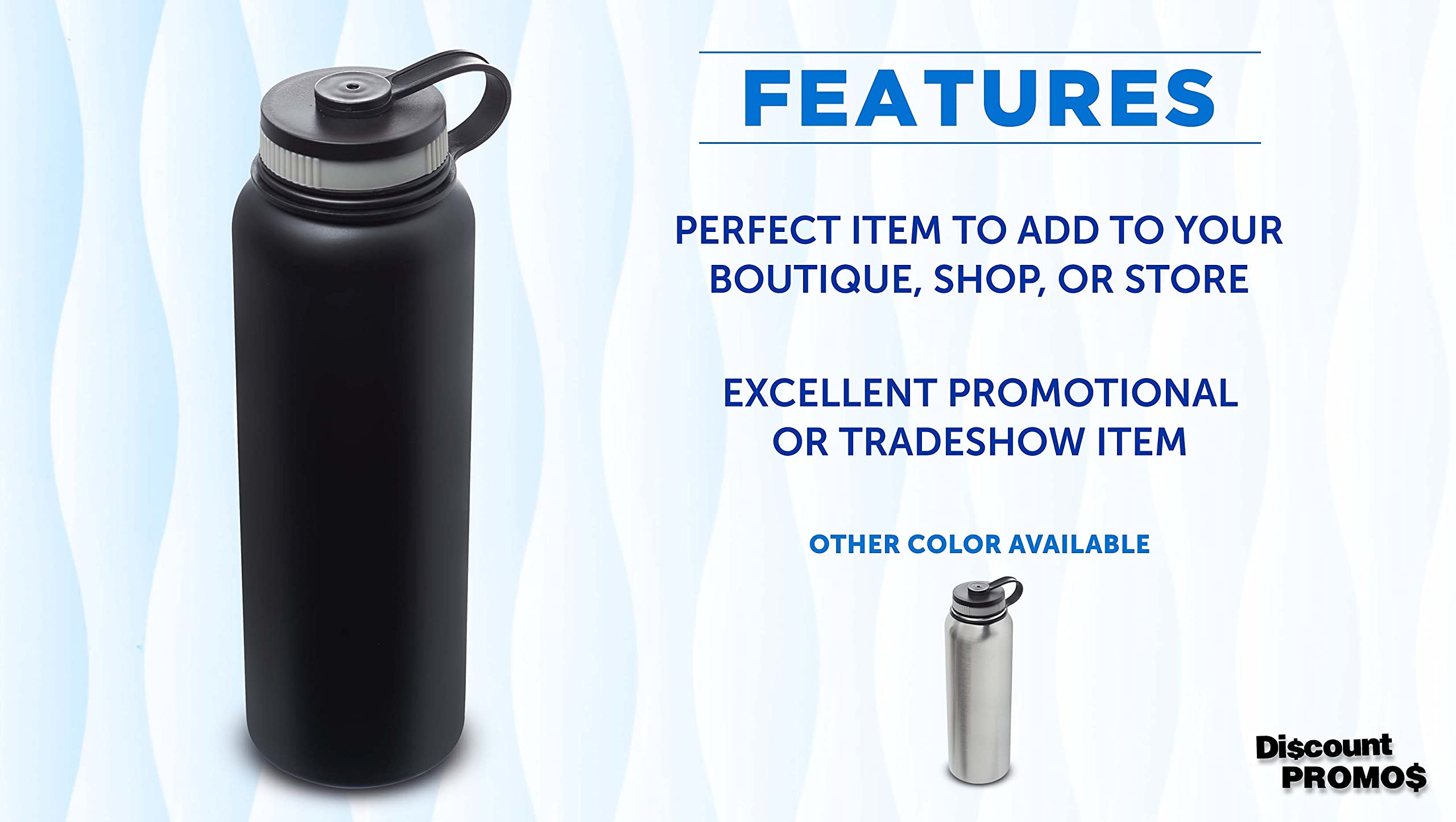 6-Pack 41oz Stainless Steel Vacuum Insulated Water Bottles - Double Wall Thermal Flask, Leakproof & BPA-Free - Perfect for Gym, Hiking, Camping & Office Use