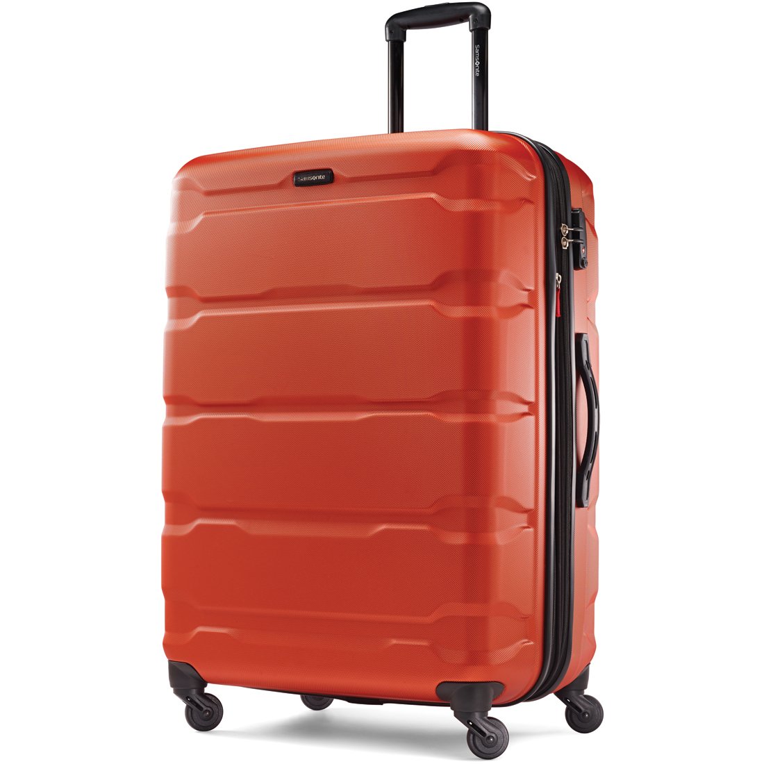 Samsonite Omni PC Hardside Expandable Luggage Set with 360° Spinner Wheels - 3-Piece (20/24/28 Inch) Carry-On Suitcases in Burnt Orange | Perfect for Business Travel, Family Vacations & International Trips