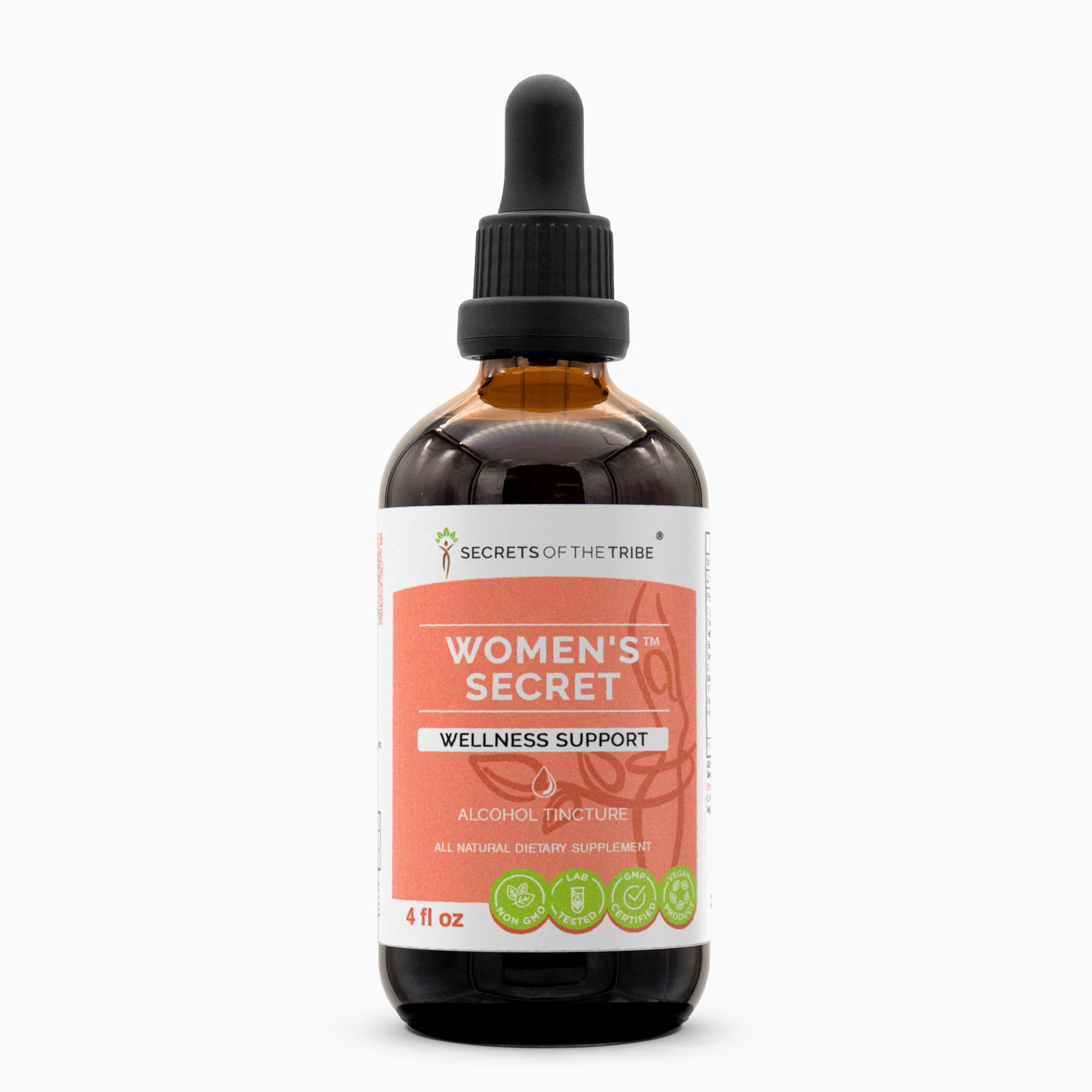 Premium Women's Herbal Tincture - High-Potency Alcohol Extract with Tribulus, Red Raspberry, Pine Pollen & Superfoods | Natural Wellness Support for Hormone Balance, Energy & Vitality | 4 oz Bottle for Daily Supplement & Holistic Health Routine