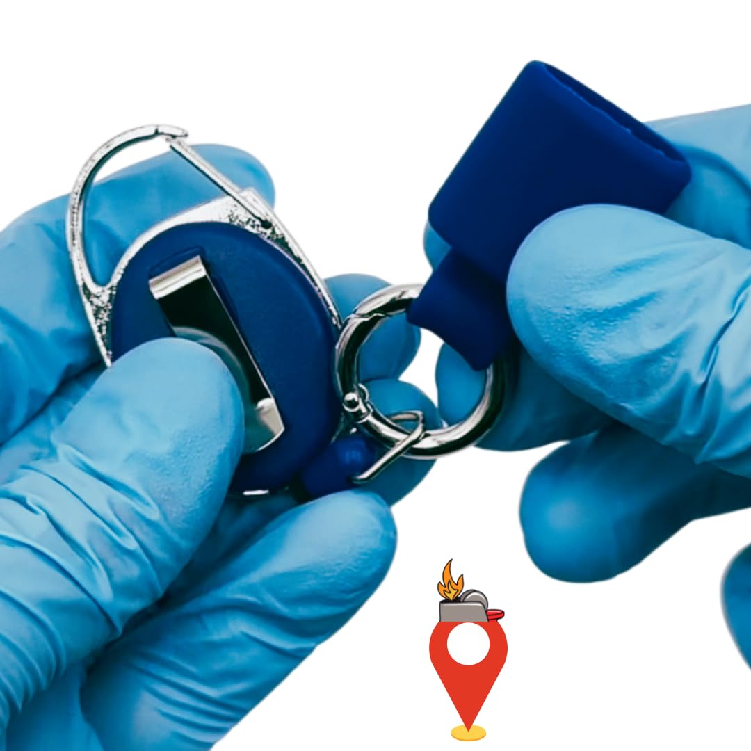 Mini BIC Lighter Holder - 10 Colors Keychain for J5 Lighters | Outdoor & Travel Use