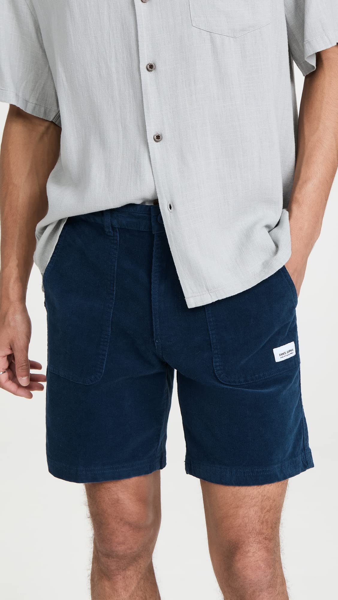 Banks Journal Men's Big Bear Corduroy Shorts - Comfortable Casual Wear for Outdoor Activities, Hiking, and Summer Adventures