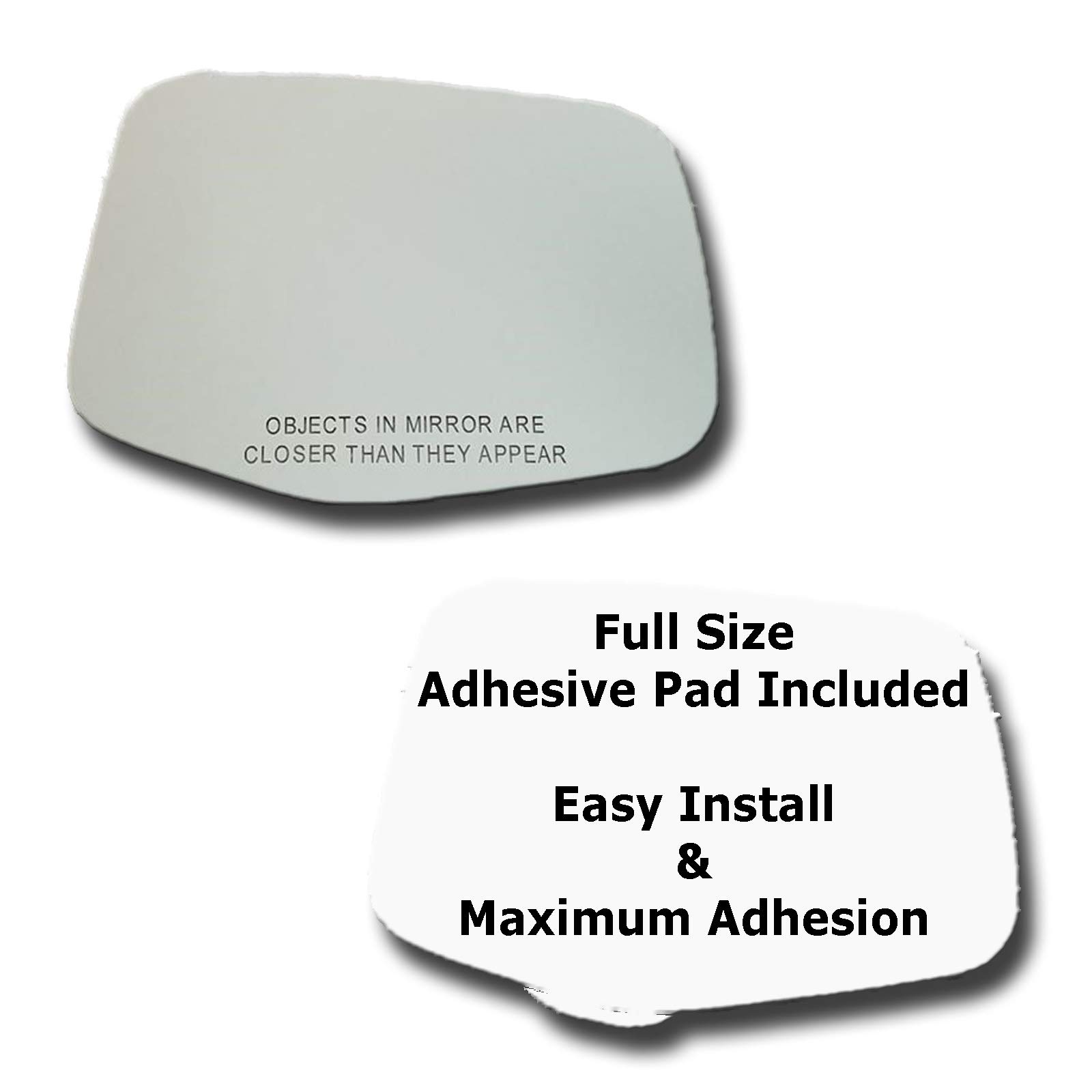 2011-2013 Honda Odyssey Right Passenger Side Mirror Replacement Glass with Full Size Adhesive Pad - RH View Mirror Replacement for Safe Lane Changing & Parking Assistance
