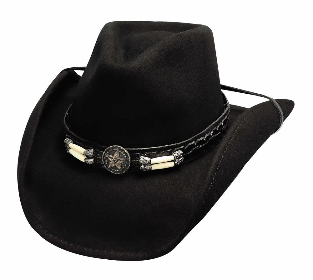 Bullhide Hats Skynyrd Pinch Front Felt Cowboy Hat 0445BL - Premium Western Style for Men, Country Music Concerts & Outdoor Rodeo Events