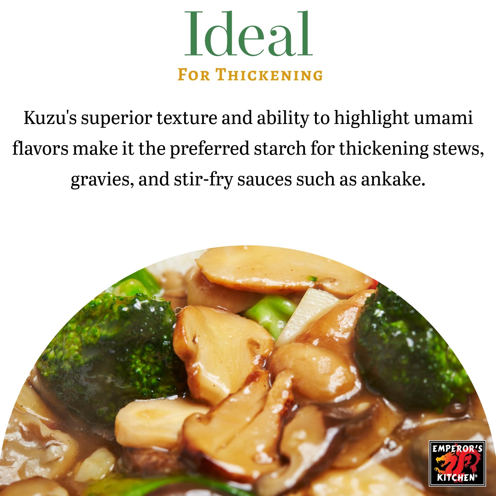 Organic Kuzu (Japanese Arrowroot) 17.6oz - Emperor's Kitchen - for Baking & Healthy Cooking