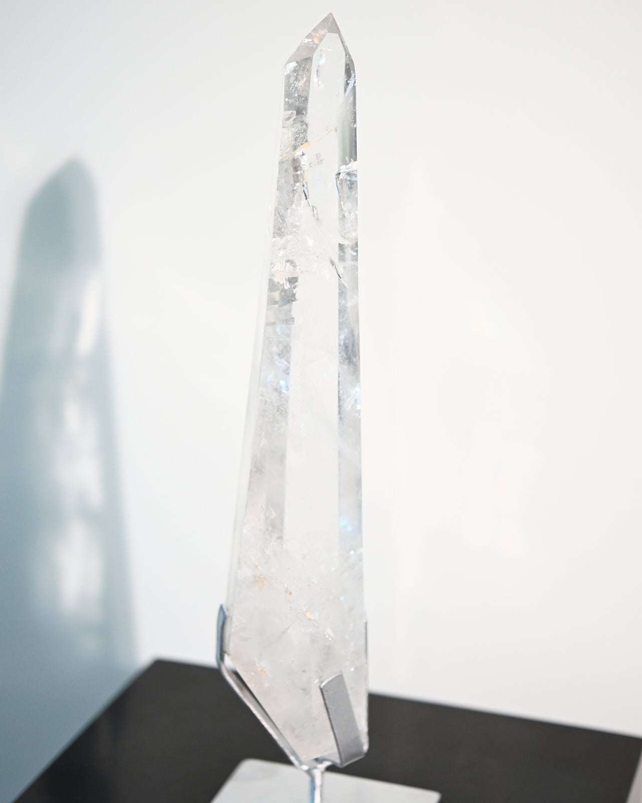 14 Inch Lemurian Seed Crystal with Stand - Healing Stone for Meditation, Reiki & Energy Work - Perfect for Home Decor, Yoga Studio & Spiritual Gifts