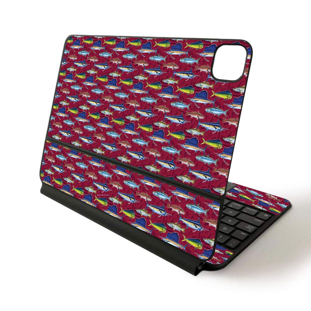 MightySkins Vinyl Decal Wrap Cover for Apple Magic Keyboard iPad Pro 11-inch (2020) - Sushi Design | Protective, Durable, Unique Skin | Perfect for Work, Travel & Personalization