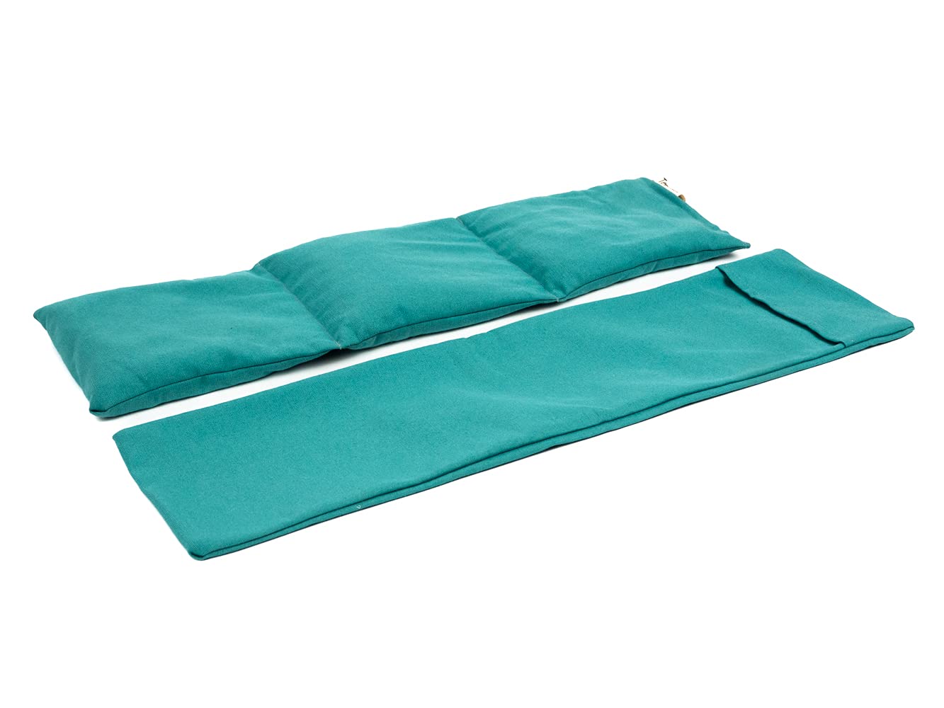 TERMOSAK Natural Thermal Pillow with Green Soy & Lavender Seeds - 45x14 Inch Microwaveable & Freezer-Safe Heat Pack - Washable Cover for Hot/Cold Therapy - Perfect for Neck Pain, Muscle Relief & Stress Relief