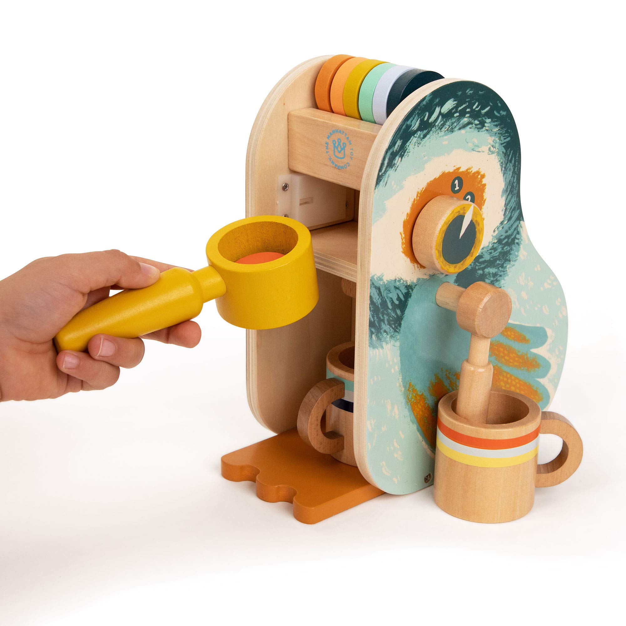 Manhattan Toy Early Bird Espresso Pretend Play Kitchen Set for Toddlers & Kids - Perfect for Role Play, Learning & Fun at Home or Preschool