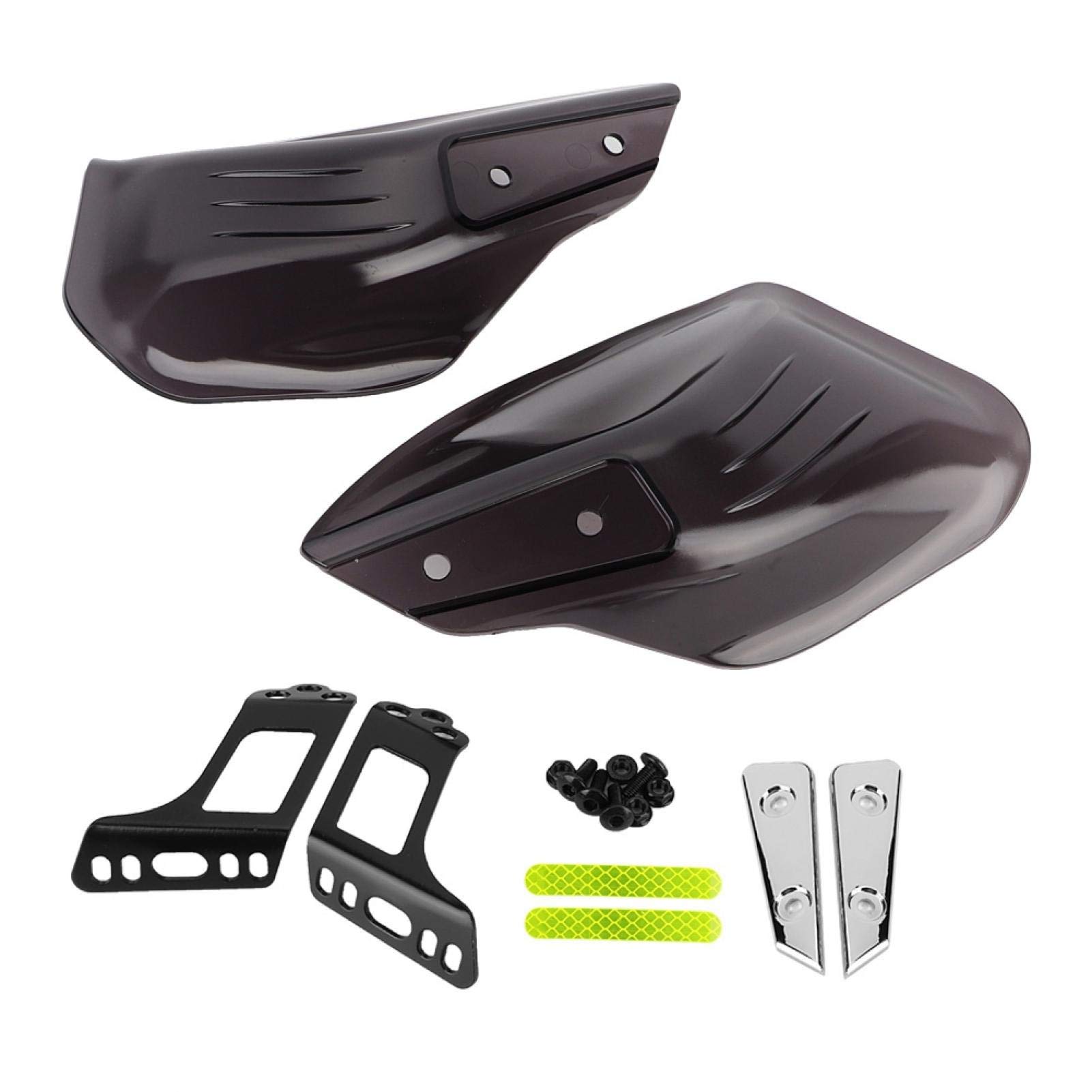 Acouto Motorcycle Handguards Kit - 8mm/10mm Mirror Pole, Black | ATV & Motorbike Protection