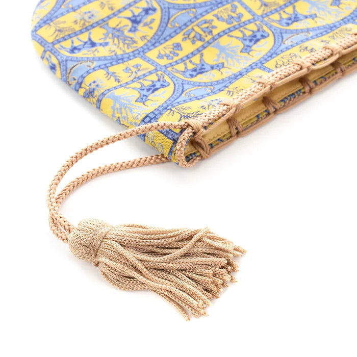 Nishijin Ori Small Drawstring Bull Purse - Handmade Kyoto Japanese Traditional Craft Bag for Coins, Jewelry & Gifts | Perfect for Festivals, Travel & Everyday Use