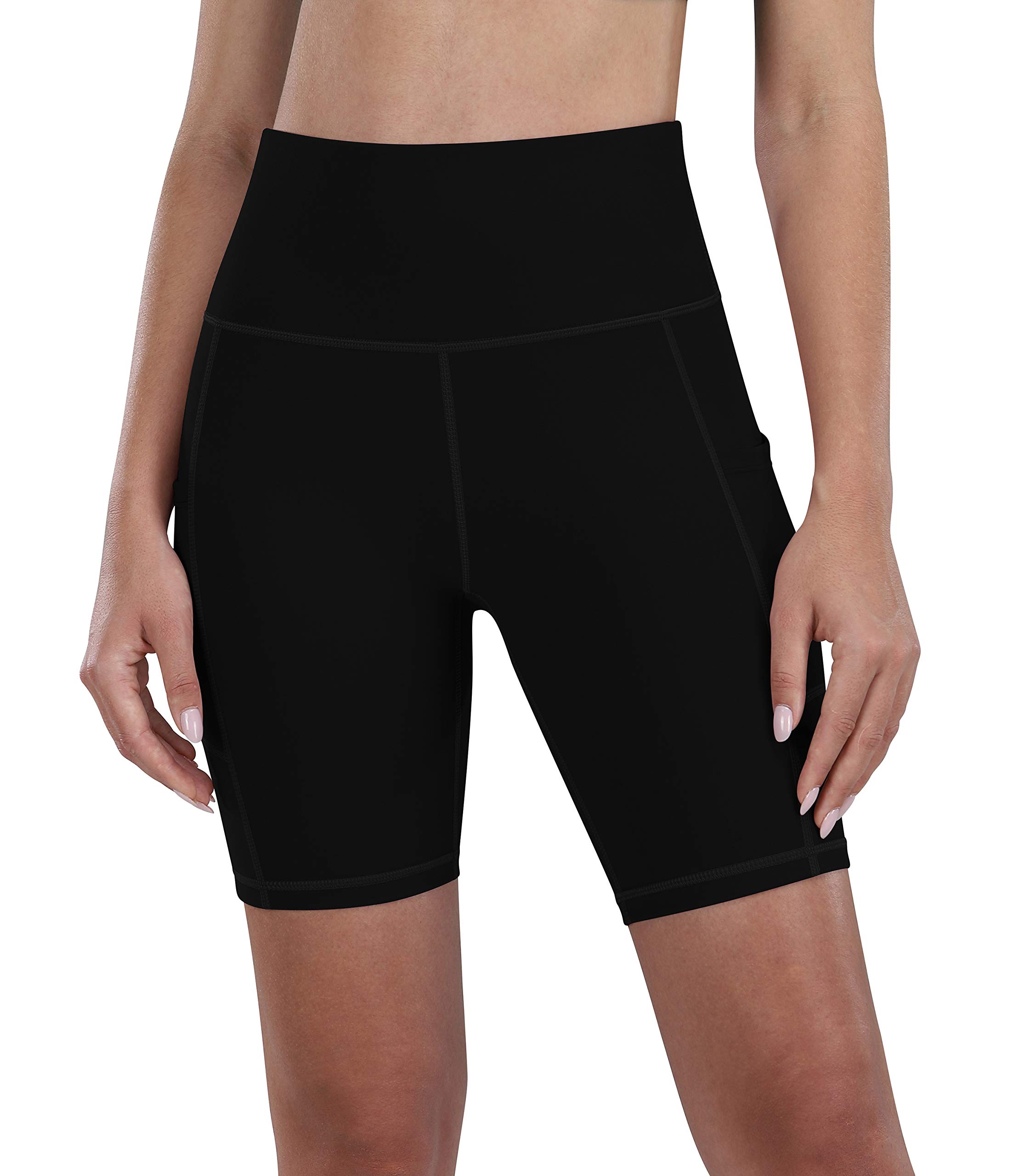 Fengbay 2 Pack Women's High Waist Biker Shorts with Pockets - 8