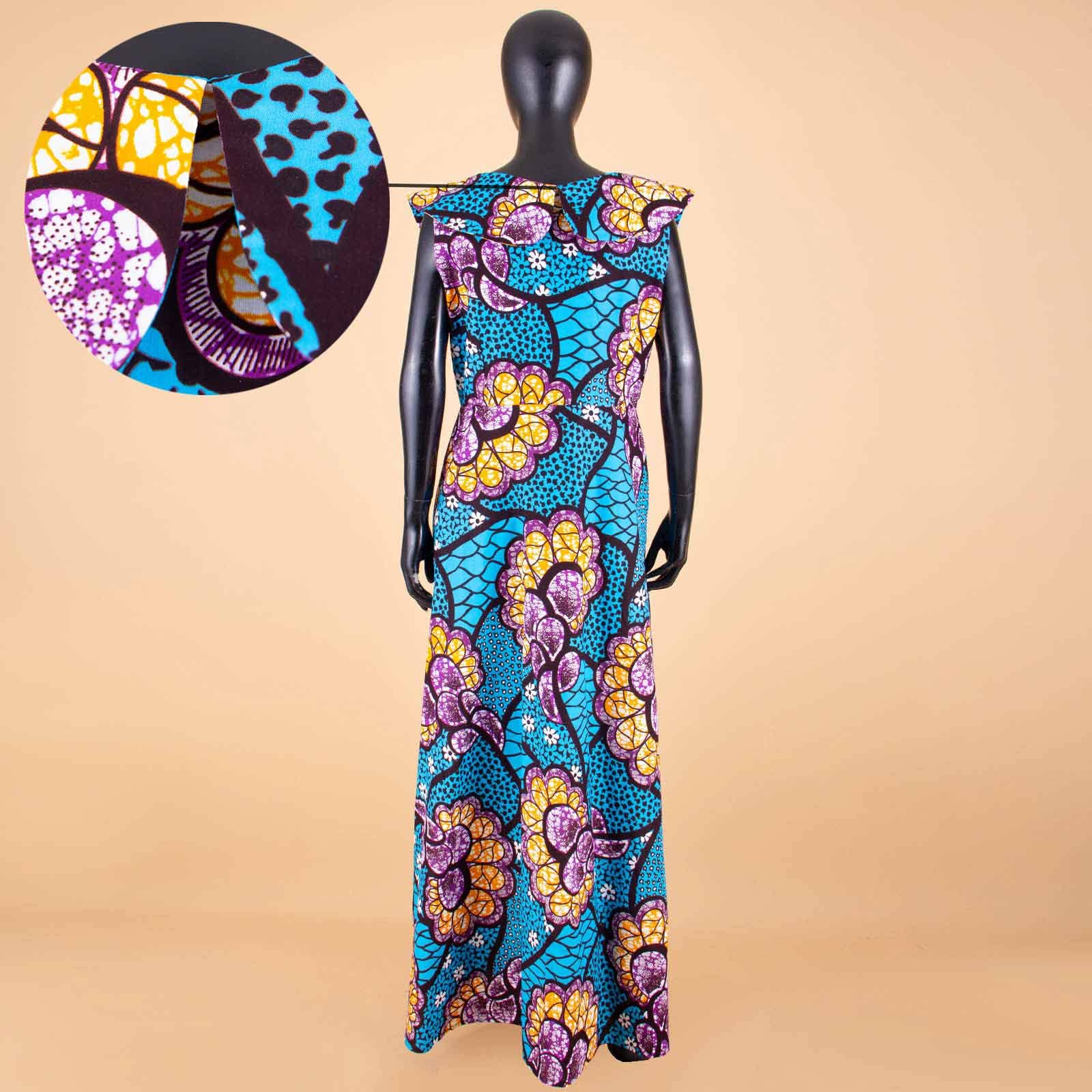 **Elegant African Ankara Dresses for Women Plus Size - Party Wear, Split Ball Gown, Cocktail Dress - Perfect for Weddings, Festivals & Special Occasions**