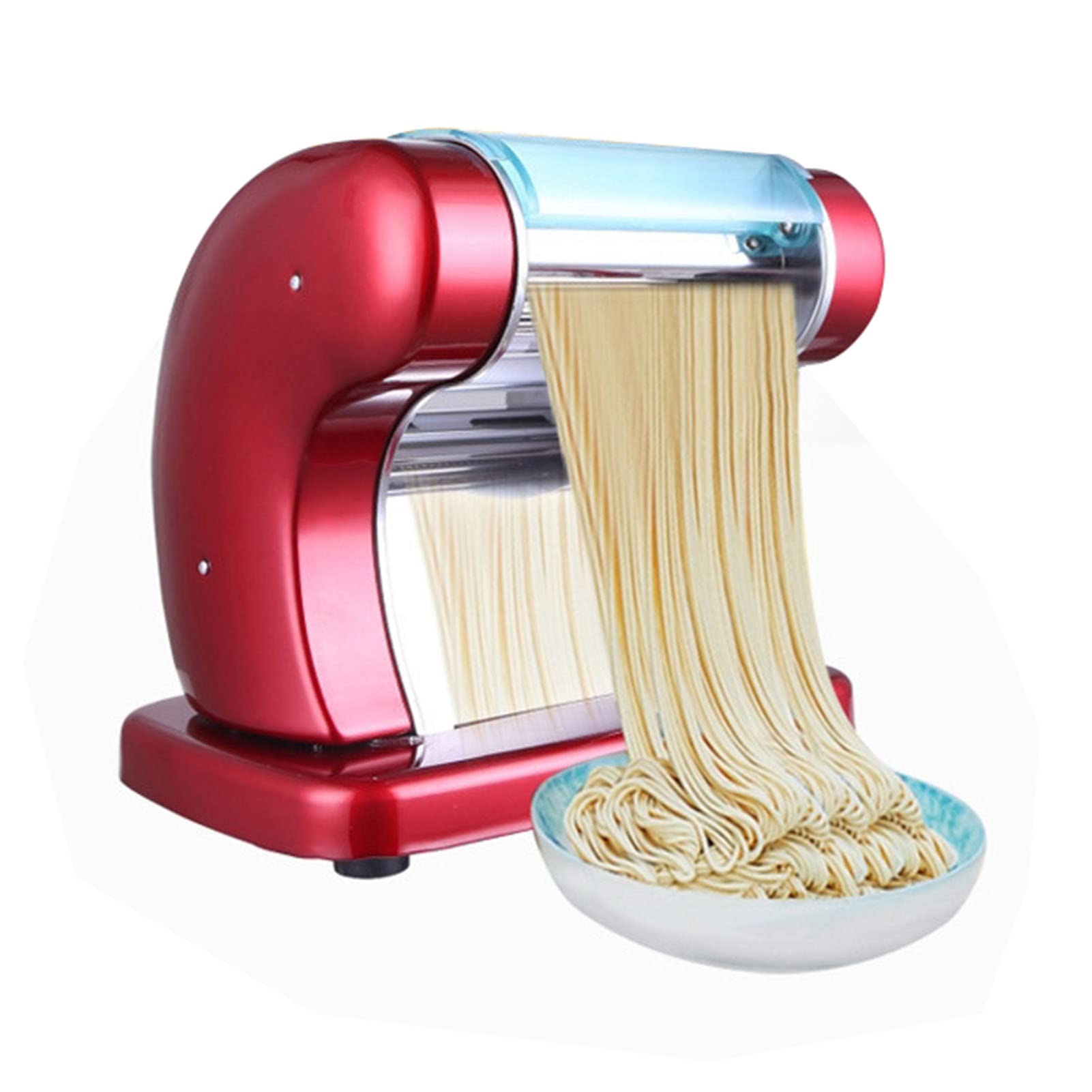 Electric Pasta Maker Machine - Stainless Steel Noodle Maker with Adjustable Thickness Settings, Washable Alloy Rollers & Cutter - Perfect for Homemade Spaghetti, Fettuccini, Lasagna - Ideal for Italian Cuisine, Family Dinners & Restaurant Use