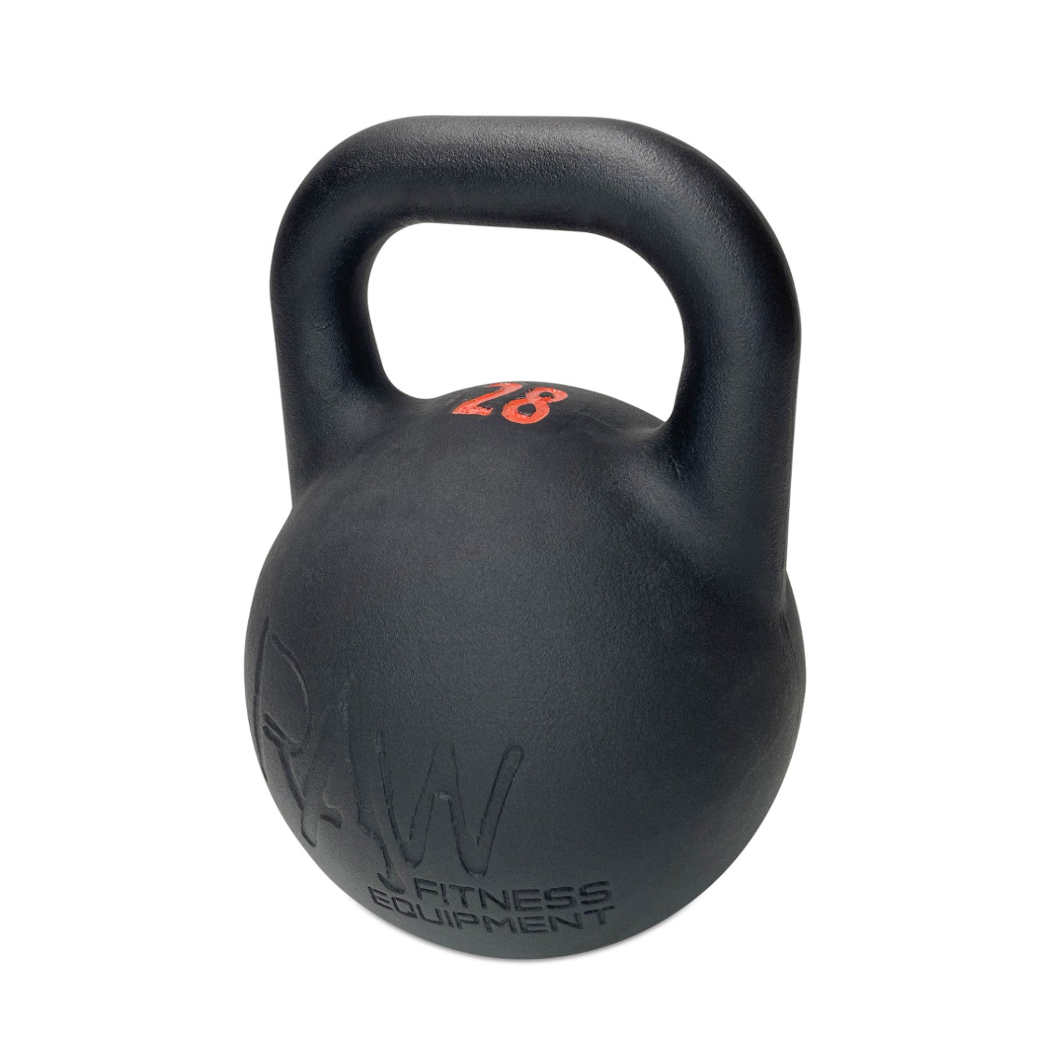 Premium 28KG Competition Kettlebell - Professional Black Cast Iron Weight for CrossFit, Strength Training & Home Gym Workouts
