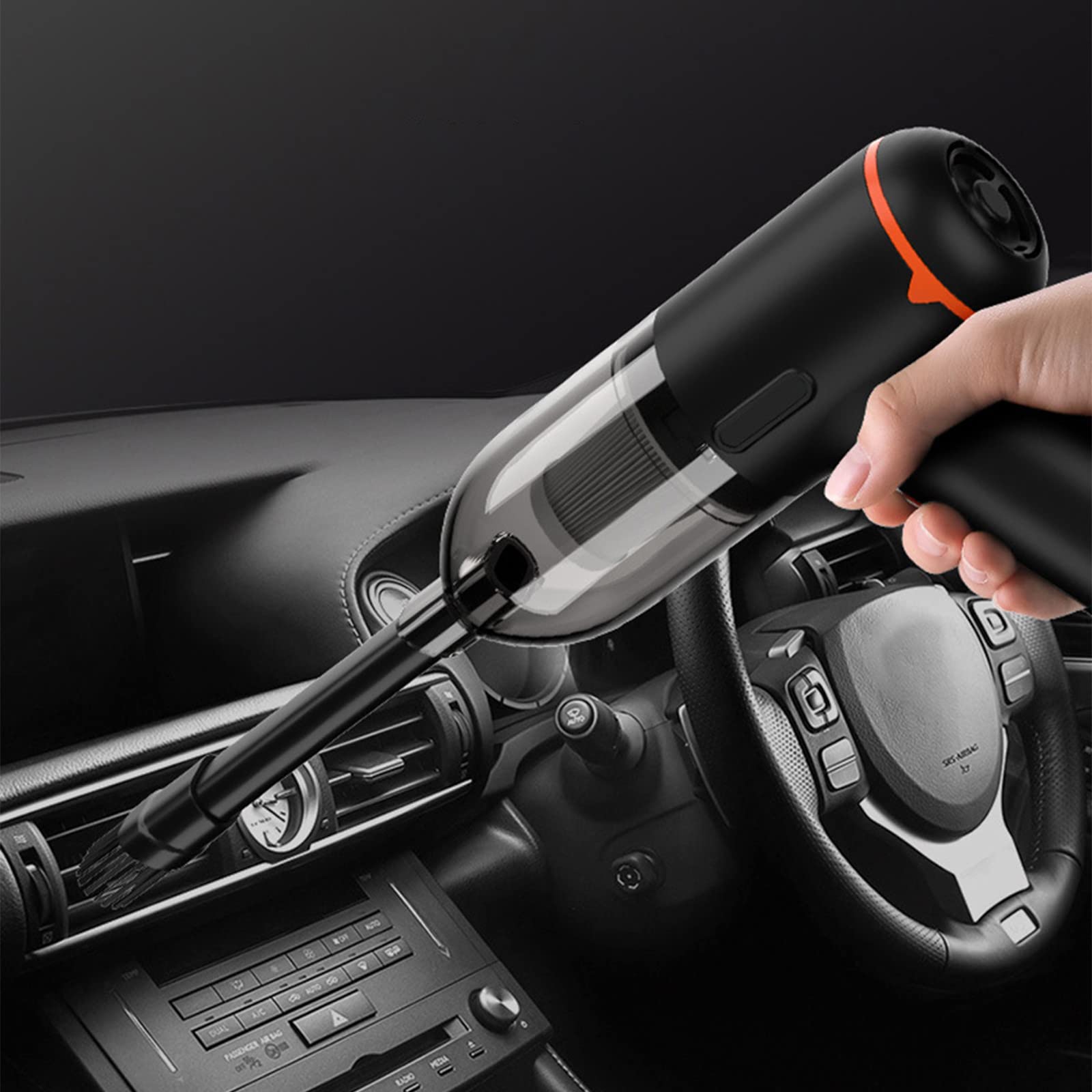 Mini Cordless Handheld Vacuum Cleaner for Car & Home - USB Rechargeable Portable Keyboard & Desk Vacuum - Perfect for Car Seats, Office Desks & Small Spaces