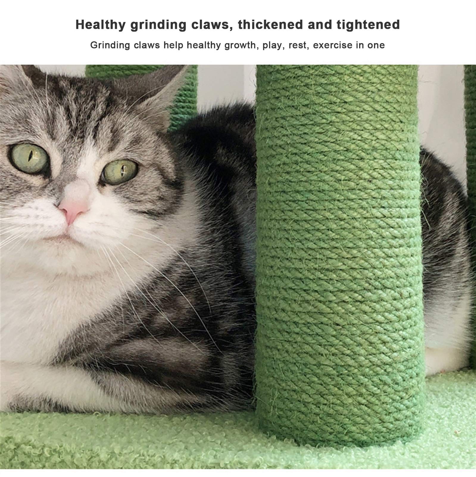 Premium Multi-Level Cat Tree with Mushroom Design, Sisal Jumping Platforms & Flower Backrest - Large Cat Climbing Frame for Indoor Cats - Perfect for Play, Exercise & Relaxation in Home or Office
