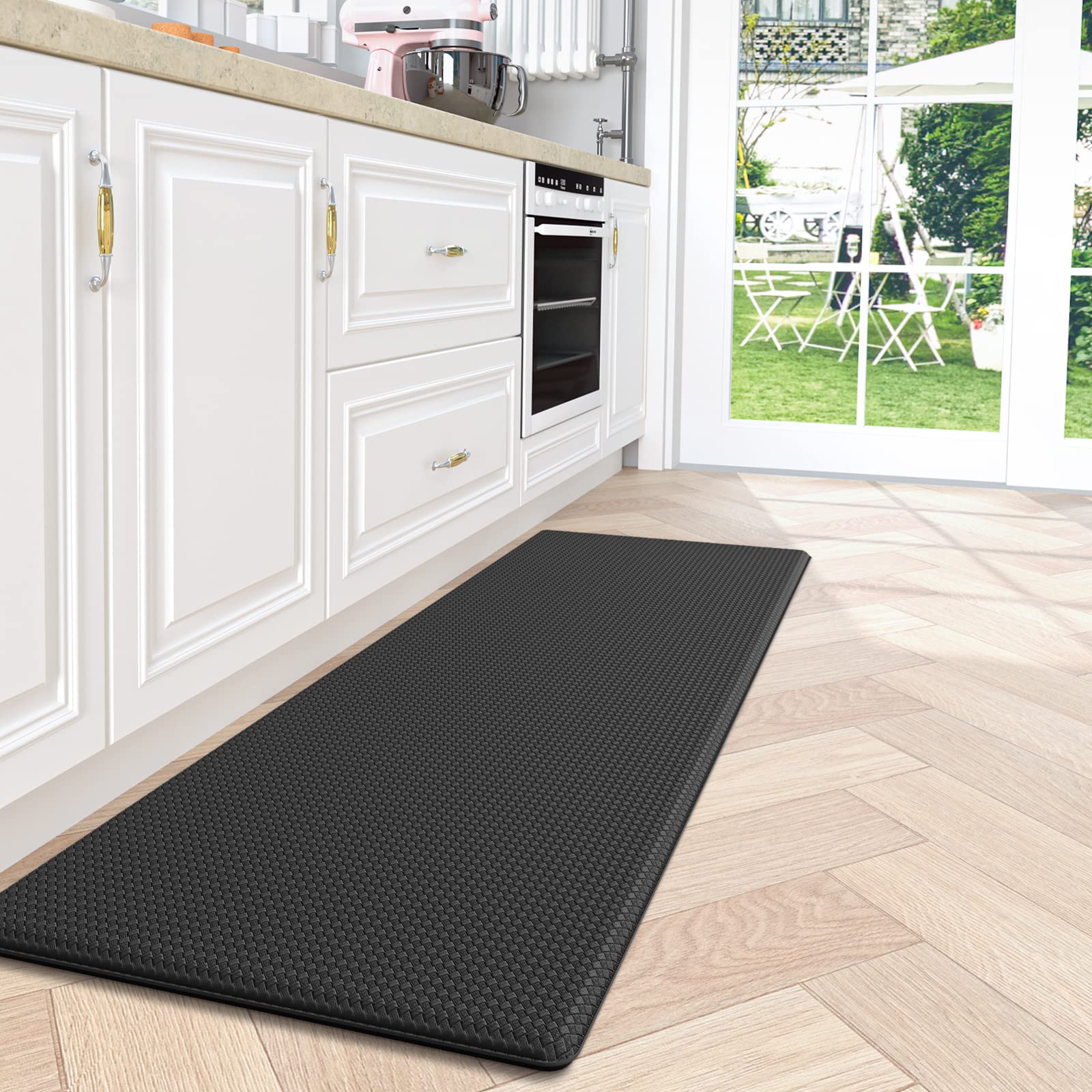DEXI Anti-Fatigue Kitchen Mat - Non-Slip Memory Foam, Waterproof (17x47