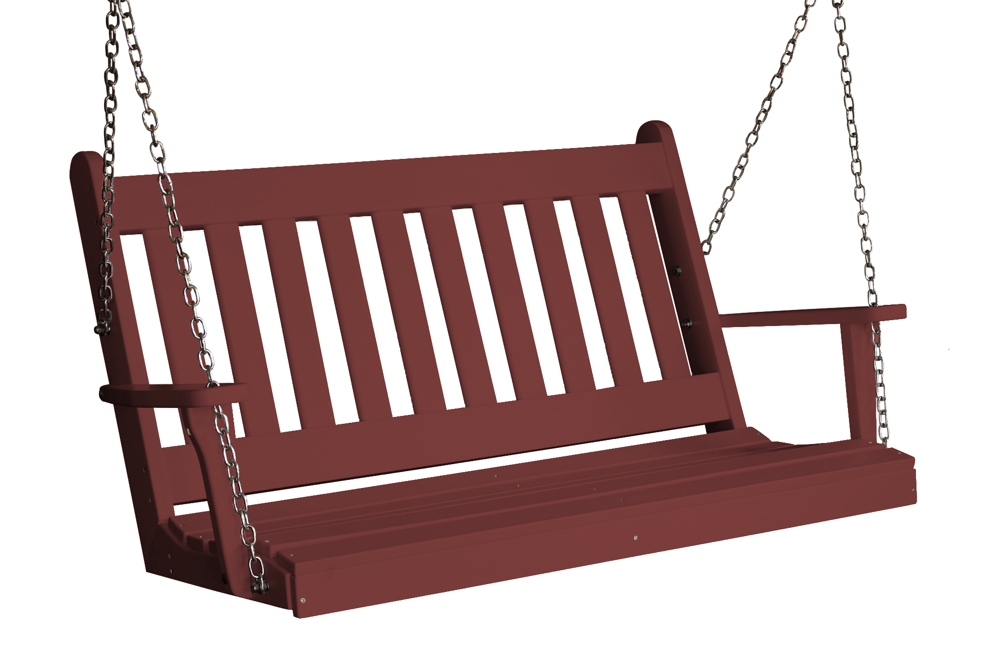 Keystone Amish Co. Franklin Poly Composite Porch Swing - Durable Outdoor Furniture for Patio, Garden & Backyard Relaxation