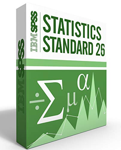 SPSS IBM Statistics Grad Pack Standard V26.0 - 12 Month License for 2 Computers (Windows/Mac) - Ideal for Academic Research and Data Analysis