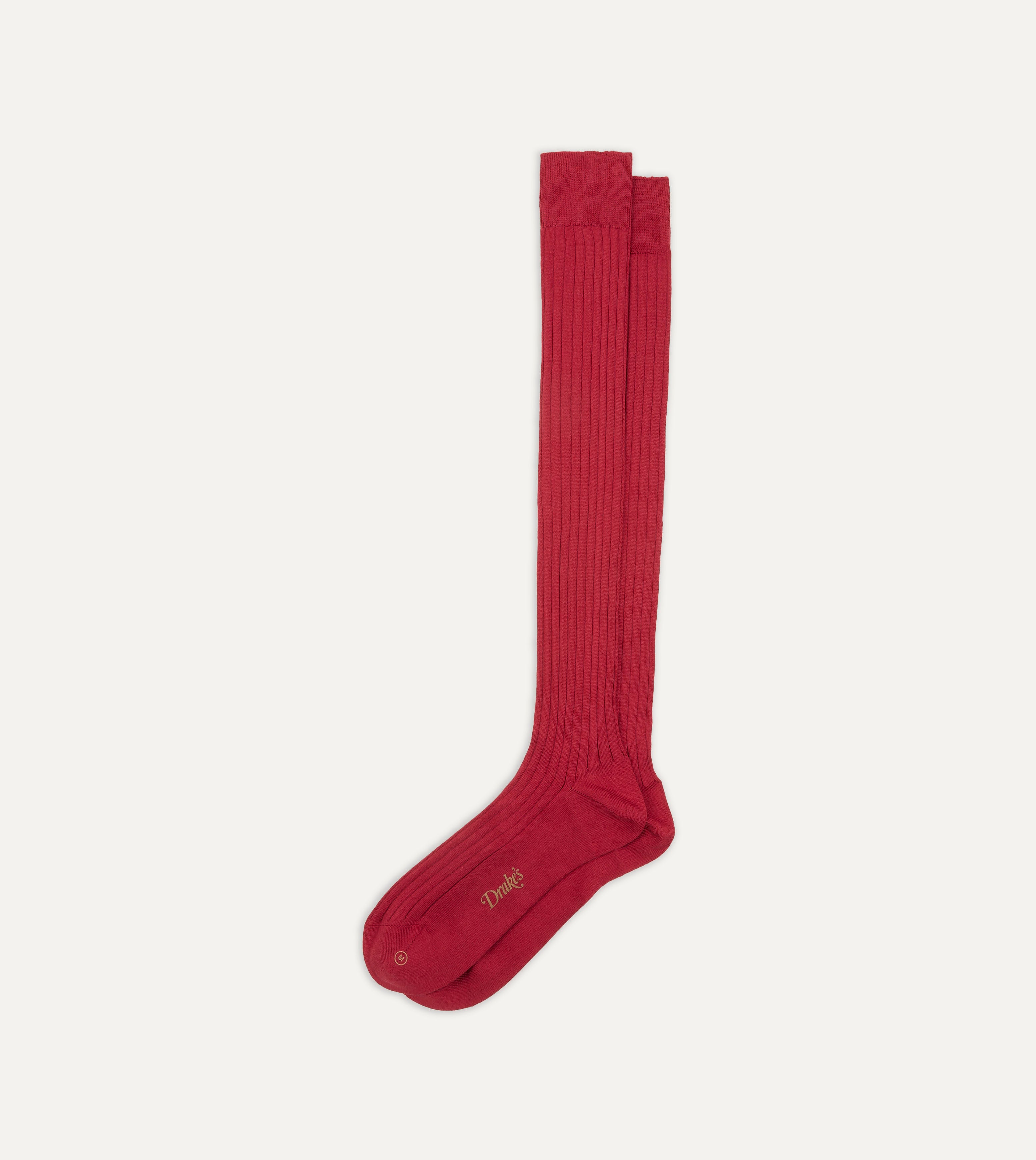 Premium Red Cotton Over the Calf Socks for Men & Women - Comfortable, Breathable & Durable - Perfect for Work, Hiking & Everyday Wear
