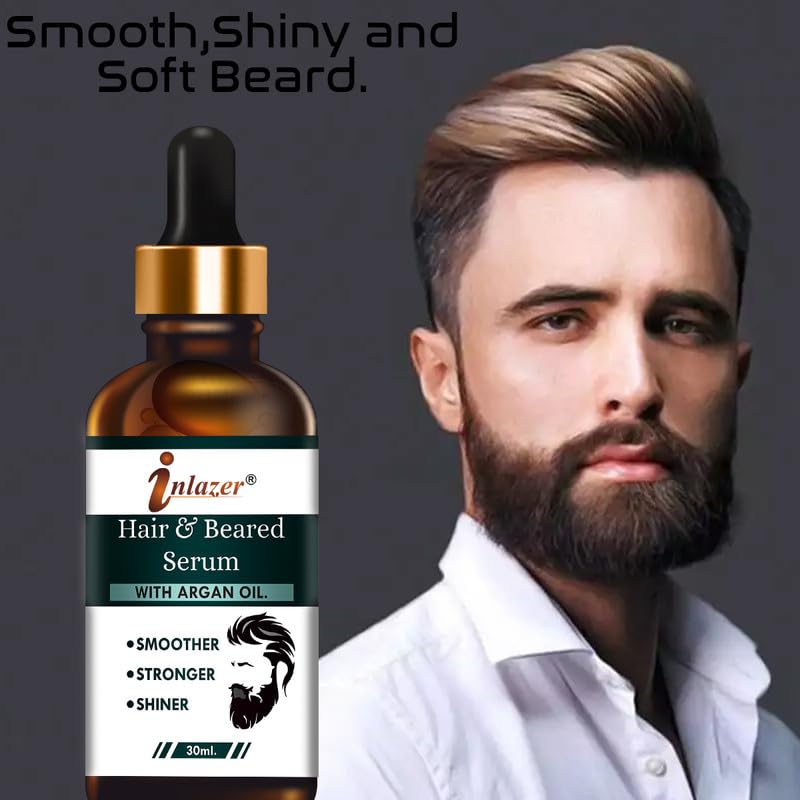 Beard Growth Serum & Oil Pack of 1 - Fast Acting Formula for Thicker, Fuller Facial Hair | Strengthens Beard Follicles | Natural Ingredients for Men's Grooming | Perfect for Daily Use & Special Occasions