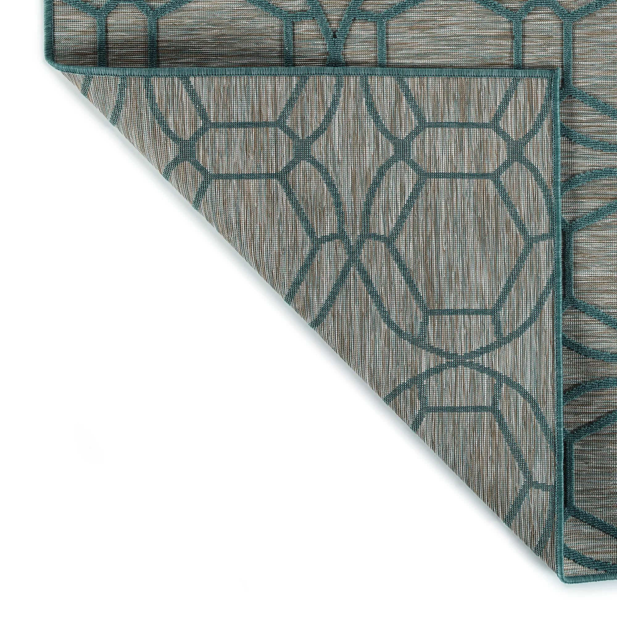 Kaleen Rugs Cove Collection Teal 2' X 3' Rectangle Throw Rug - Soft Non-Slip Area Rug for Living Room, Bedroom, or Nursery