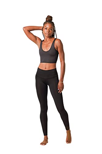 Teeki Solid Black Hot Yoga Pants for Women - High Waisted Workout Leggings for Yoga, Gym & Running - Comfortable & Stretchy Activewear