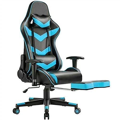 **Ergonomic Gaming Chair with Footrest - High Back Racing Office Computer Chair for Men & Women - Perfect for Home Office, Gaming, and Work - Mikalo Gifts for Dad, Men & Women**