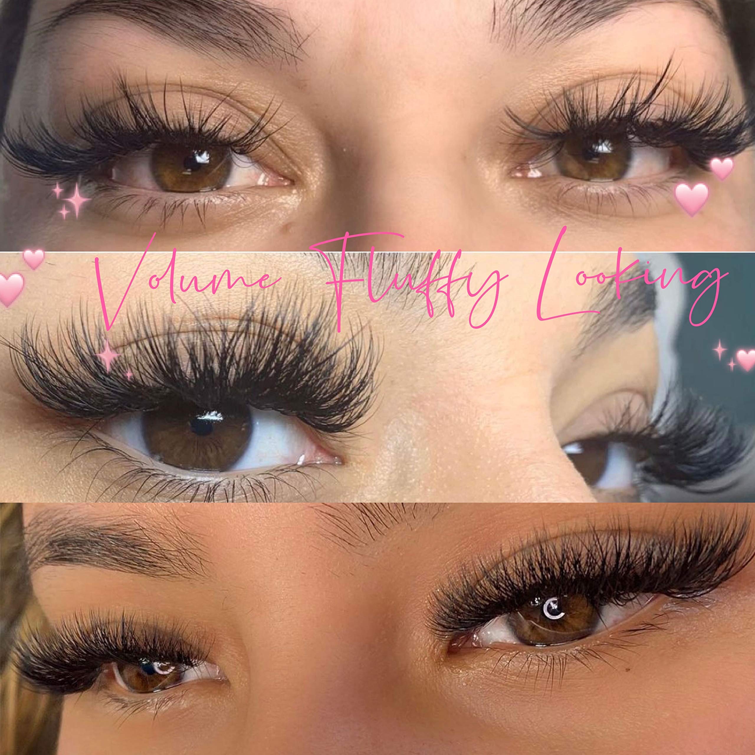 EMEDA Volume Lash Extensions - C Curl 0.07 13mm Self-Fanning Eyelashes for Fast Blooming (2D-10D) | Professional Salon Quality | Perfect for Bridal, Party & Everyday Glam Makeup Looks
