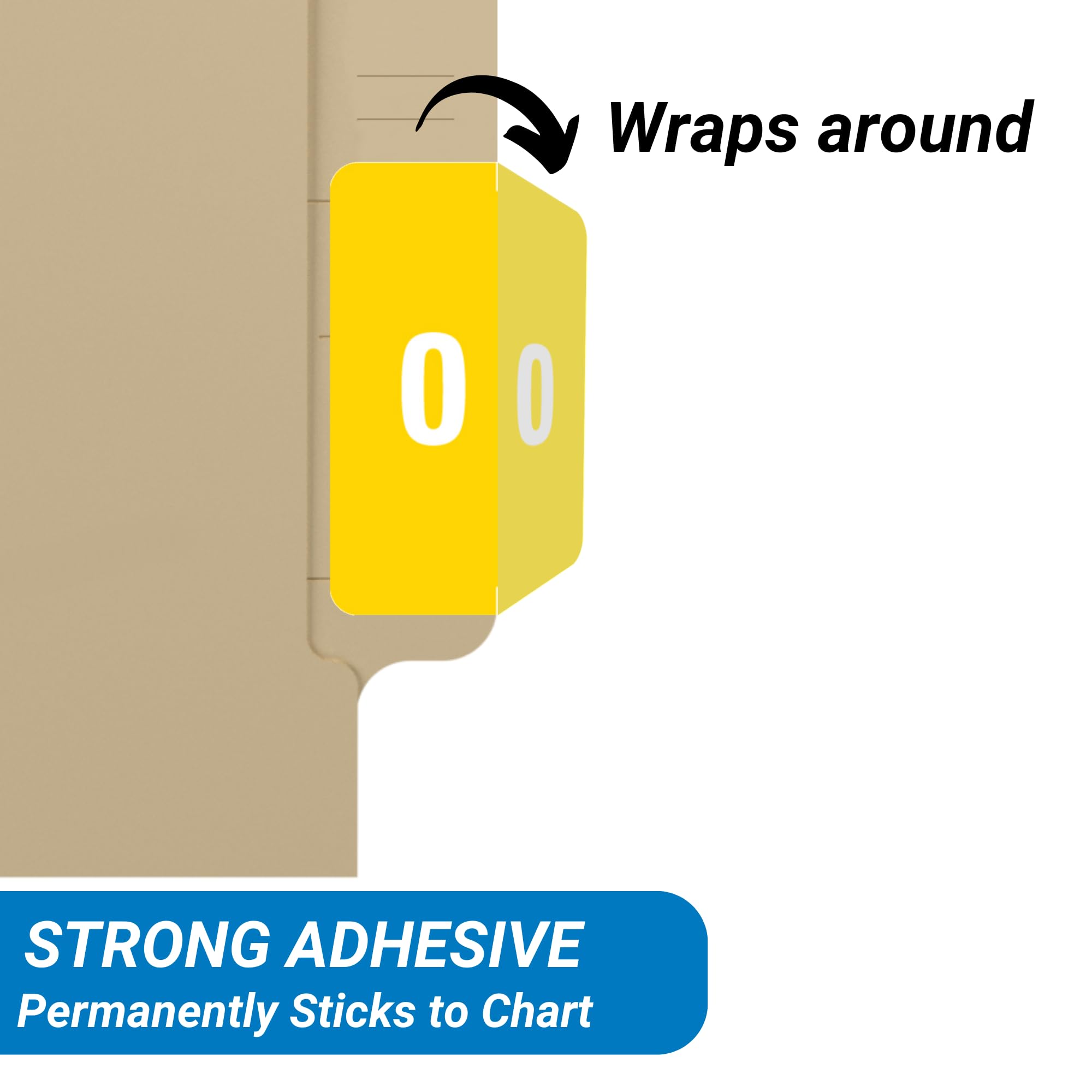 Doctor Stuff - File Folder Labels 0-9, 500 Labels per Roll, 10 Rolls (2