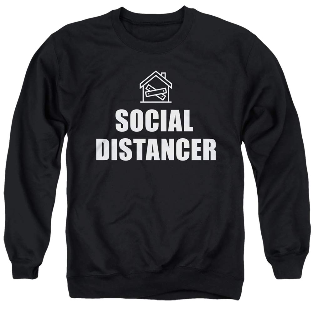Unisex Social Distancing Crewneck Sweatshirt for Men & Women - Comfortable Casual Wear for Outdoor Activities, Work & Home