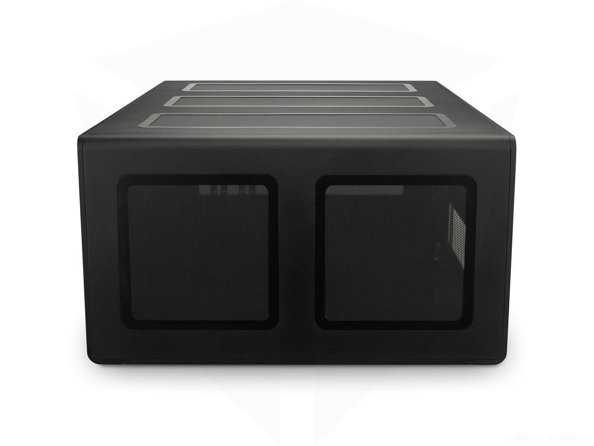 Streacom F12C Alpha Extruded Aluminum Mini-ITX PC Case - Compact & Durable Chassis for Home Theater, Gaming & Office Workstations