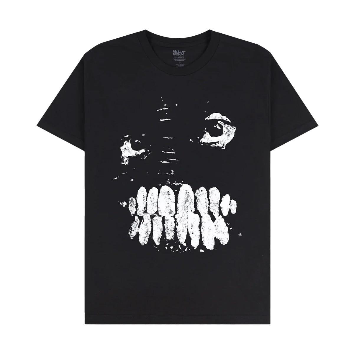 Slipknot Teeth T-Shirt for Men - Black Heavyweight Band Tee - Perfect for Concerts, Halloween & Metal Fans
