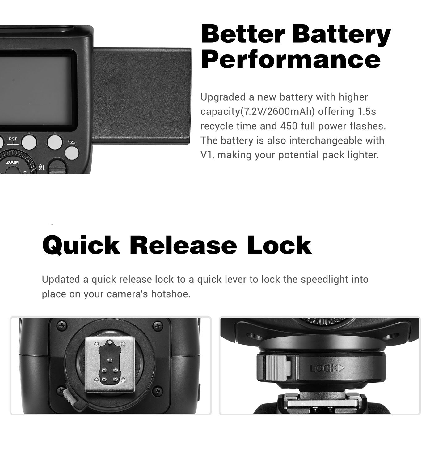 Godox V860III Nikon Speedlight Flash - TTL Compatible with Nikon DSLR Cameras | Powerful Rechargeable Lithium Battery | Perfect for Wedding, Portrait & Event Photography
