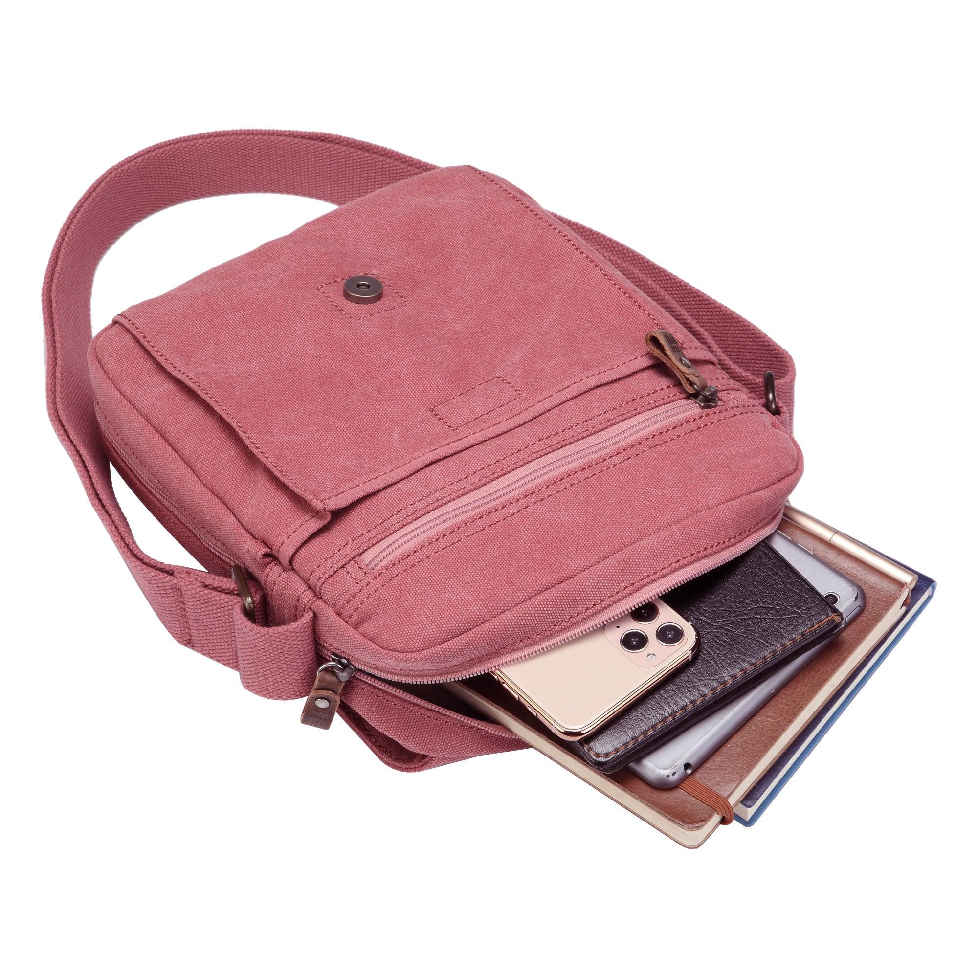 TRP0211 Troop London Classic Canvas Crossbody Bag - Stylish & Durable for Travel, Work & Everyday Use