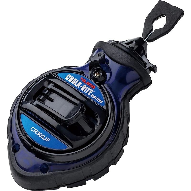 Tajima CR302JF Chalk Rite® Jam Free Chalk Line Tool - Perfect for Construction, Carpentry, and DIY Projects