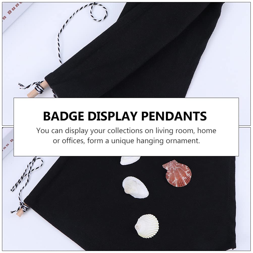 EXCEART 2-Pack Brooch Display Wall Hanging - Polyester Cotton Pendant Banner for DIY Jewelry, Buttons & Studs Organization | Perfect for Craft Rooms, Boutiques & Home Decor