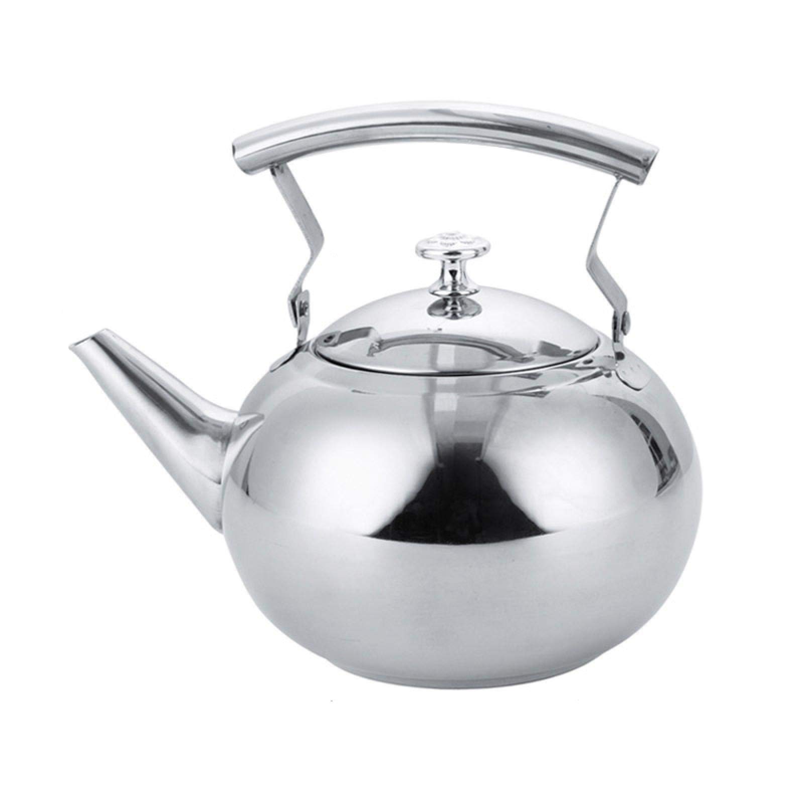 Premium Stainless Steel Teapot with Removable Tea Infuser - 2L Capacity for Oolong, Coffee & Loose Leaf Tea - Induction & Gas Stove Compatible - Perfect for Home, Office & Tea Ceremonies