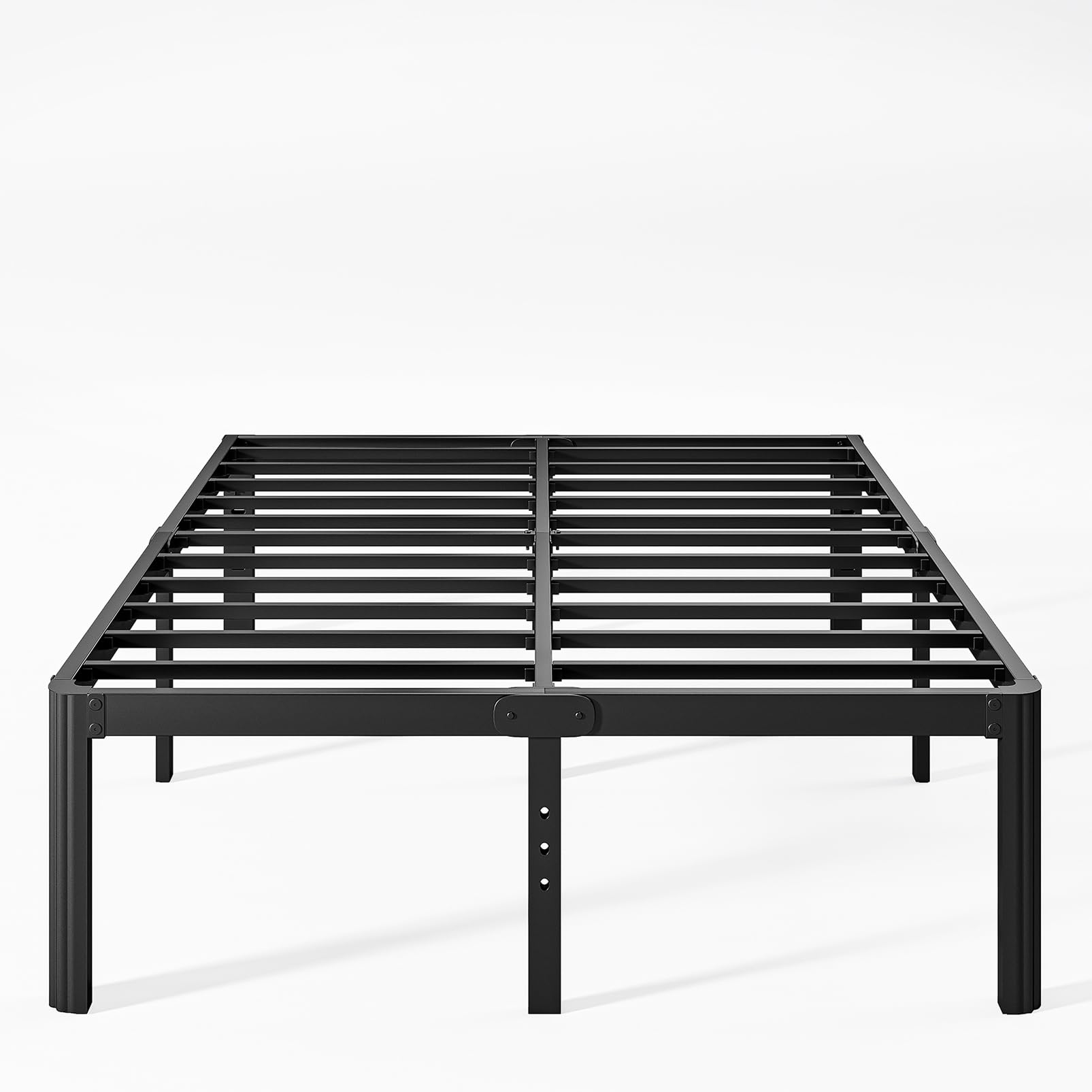 18 Inch Heavy Duty Metal King Bed Frame - No Box Spring Needed, Noise Free & Easy Assembly, Black - Perfect for Master Bedrooms & Guest Rooms