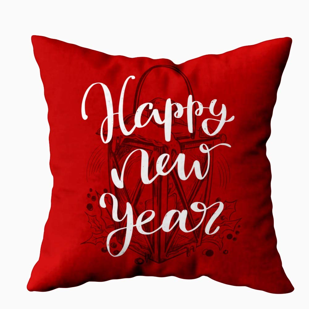 18x18 Inch Christmas Deer Snowflake Pillow Cover Set of 4 - Holiday Decorative Throw Pillow Cases for Sofa, Bedroom, Car & Home Decor - Perfect Christmas Gift Idea