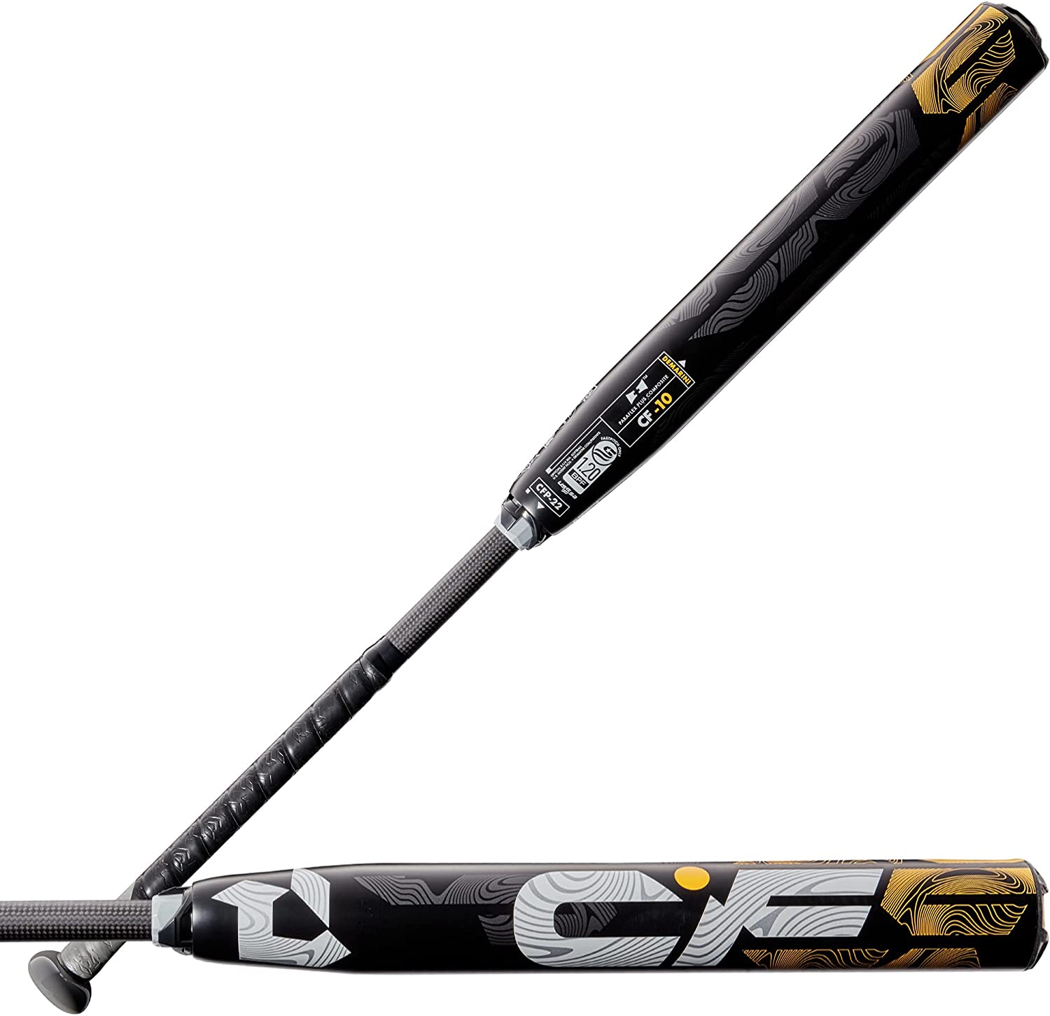 DeMarini 2022 CF Fastpitch Softball Bat -10 Drop Weight Black/Gold | USA Certified for High School & College Games | Perfect for Power Hitters & Competitive Fastpitch Players