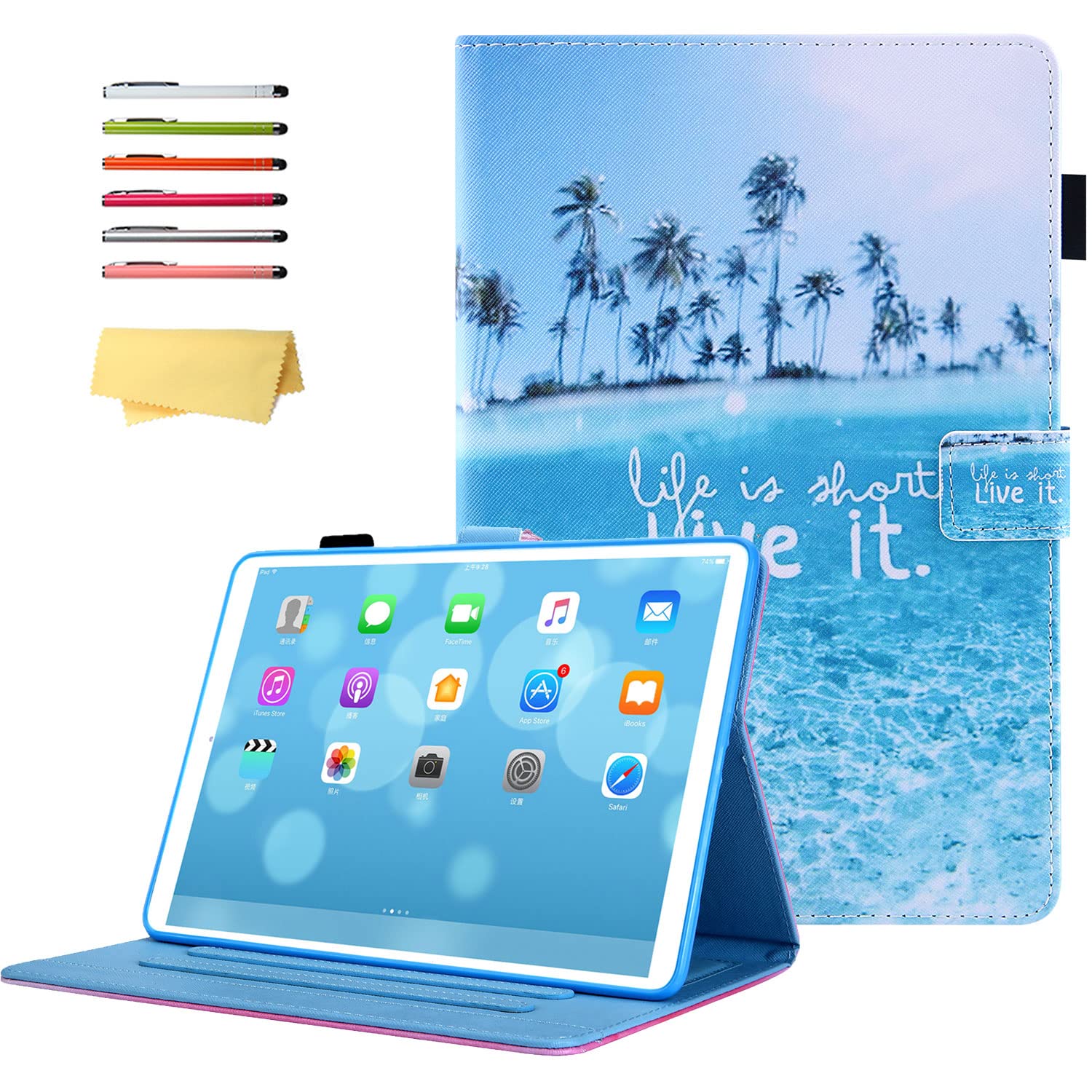 Premium Magnetic Folio Case for iPad Mini 6 (2021, 8.3 Inch) - Auto Sleep/Wake | Pencil Holder | Multi-Angle Stand | Wallet Pocket | Beach & Travel Friendly | Perfect for Work, Study & Entertainment